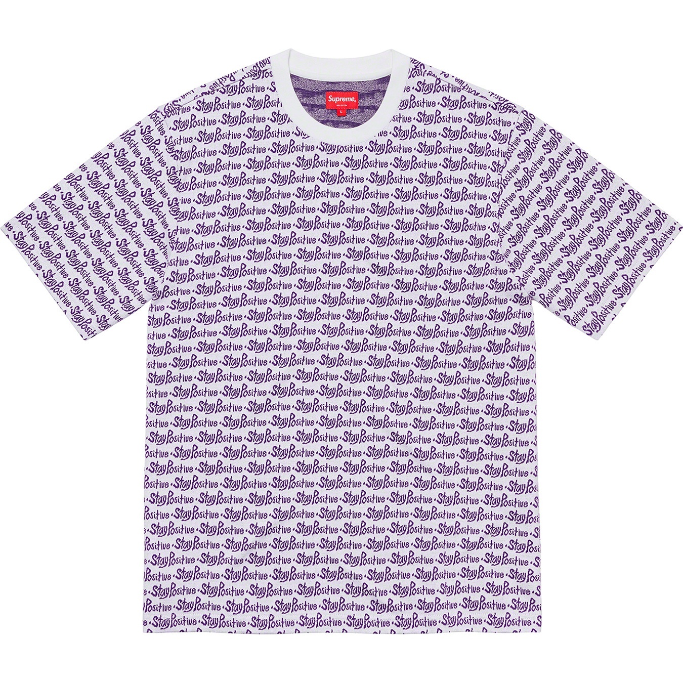 Stay Positive Jacquard S/S Top view 3